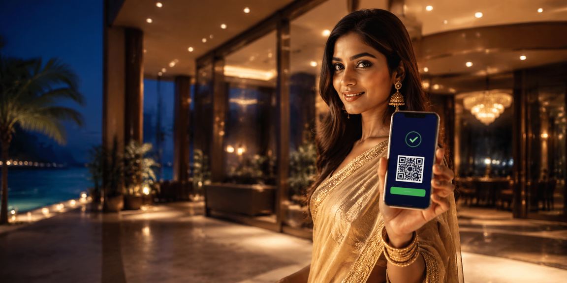 Young Indian man logging into mobile betting platform